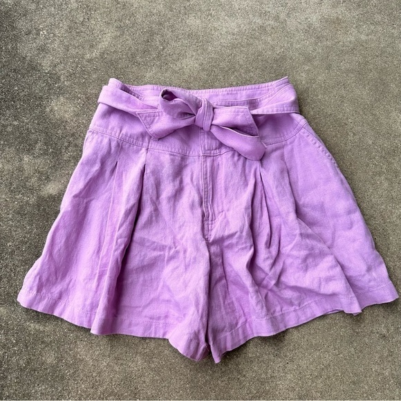 BP Linen Tie Waist Shorts - Picture 2 of 5
